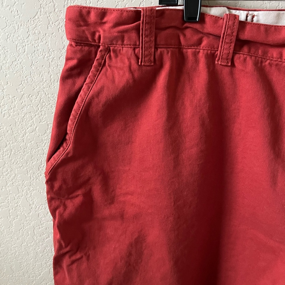 The Foundry Supply Co Chino Pants | Waist 48 | Red | 100% Cotton - Picture 3 of 13